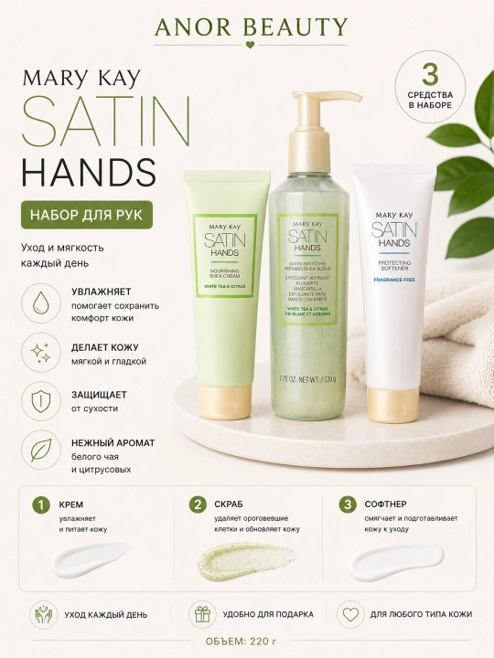Набор для ухода за руками Mary Kay Satin Hands - 