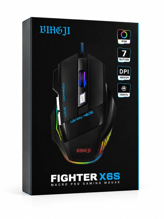 Проводная USB мышь для офиса и игр 1200–4800 DPI высокая точность
