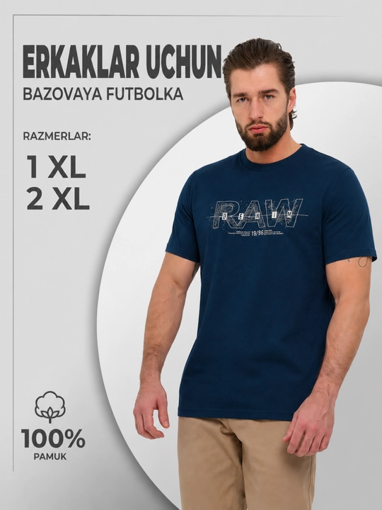 Erkaklar uchun futbolka, 100% paxta 