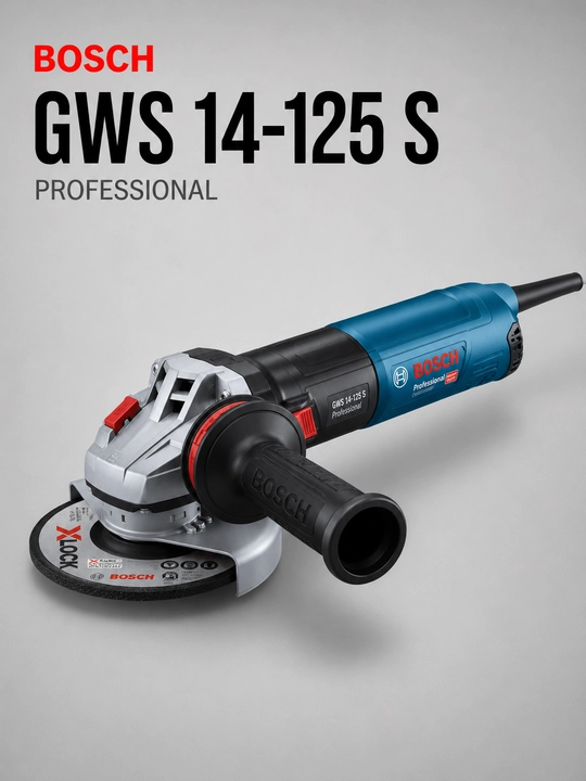 Tezligi sozlanadigan burchak shlifmashinasi Bosch GWS 14-125 S Professional - 