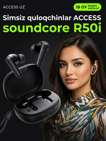 Simsiz quloqchinlar Anker Soundcore R50i, Bluetooth, sensorli naushnik, mikrofonli