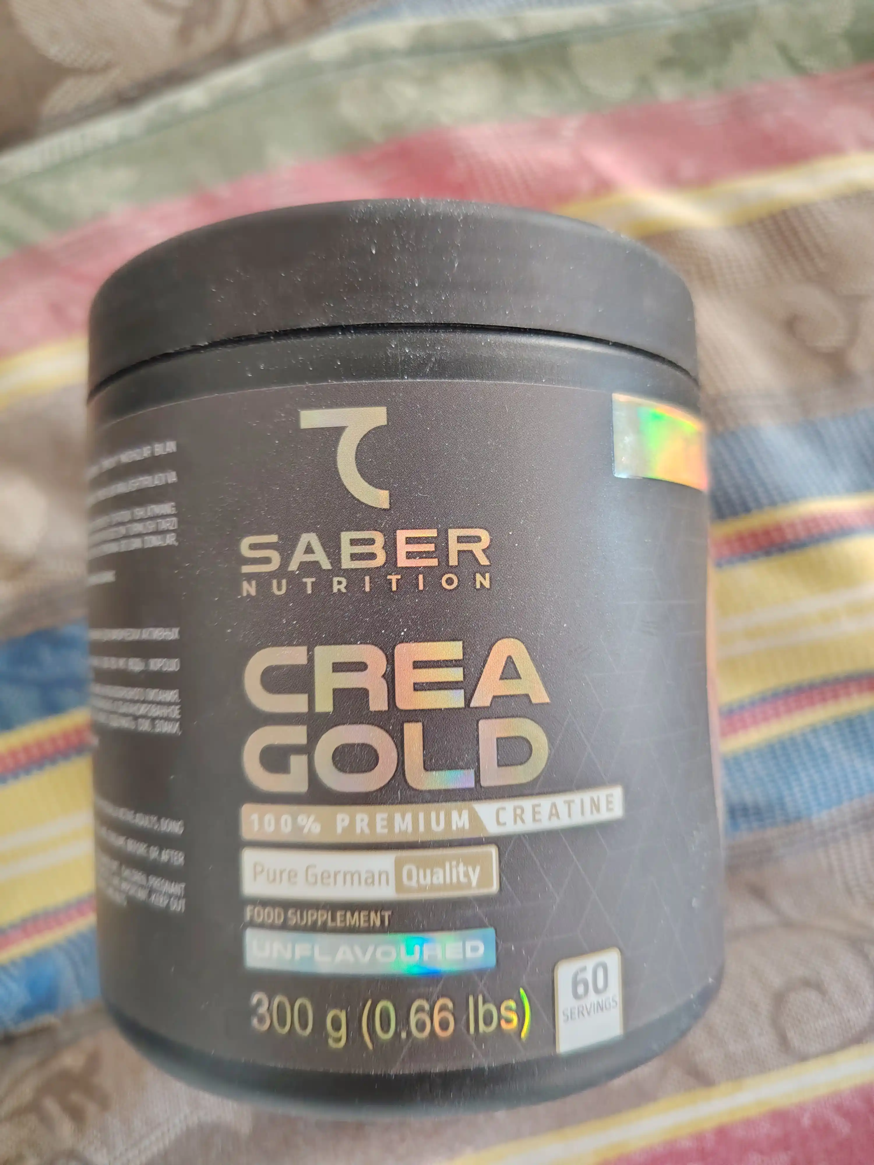 Kreatin monohidrat "7SABER CREATINE CREA GOLD", 300 g, 60 porsiya