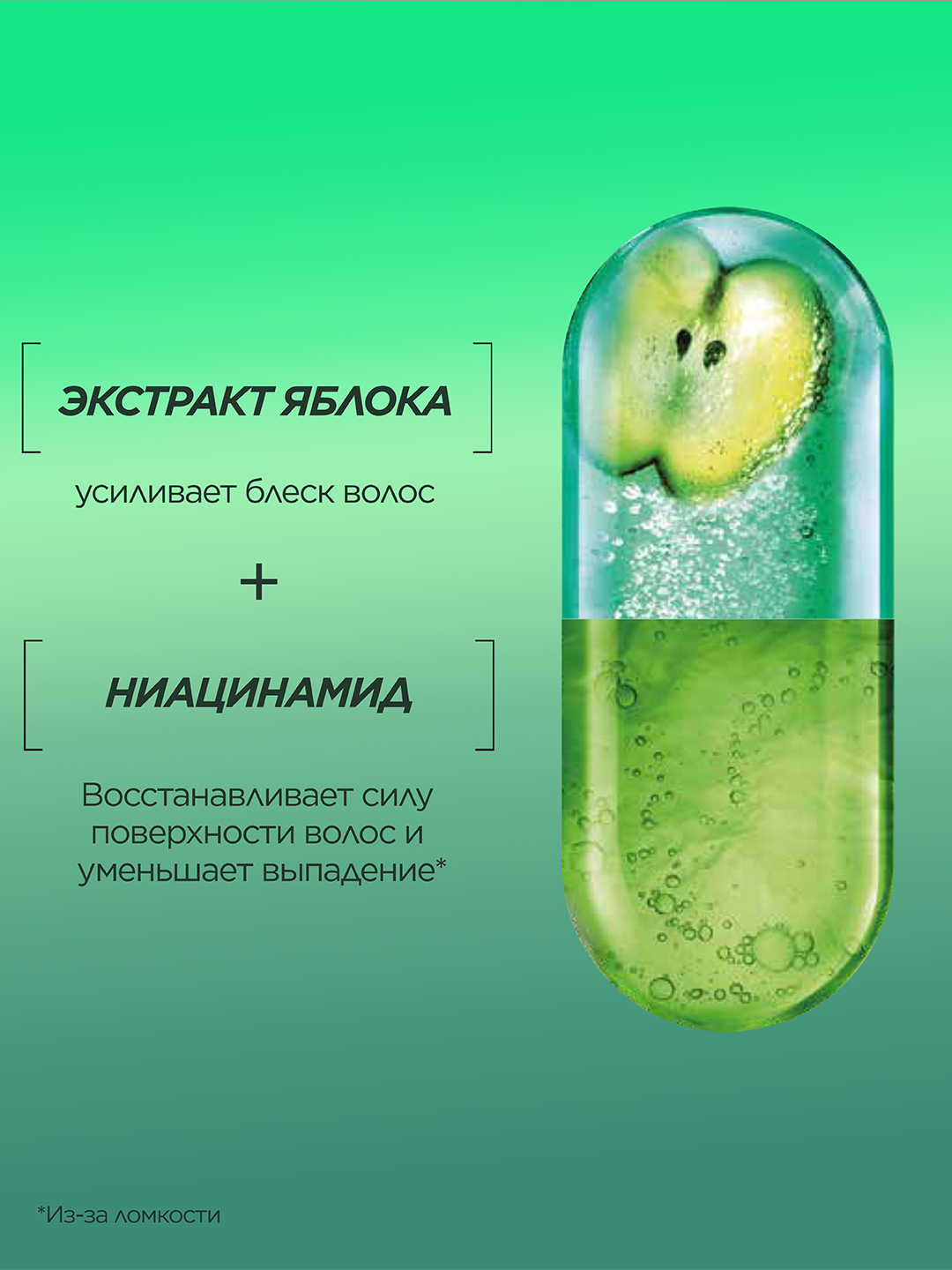 Garnier Fructis Butun kuchi bilan o‘sish shampuni, zaiflashgan sochlar uchun, 700 ml