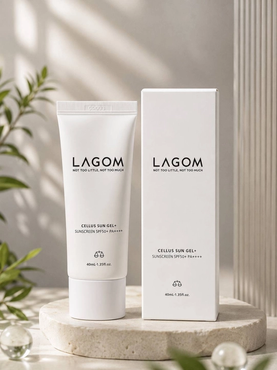 LAGOM Cellus Sun Gel+ SPF50+ PA++++ 40 ml, quyoshdan himoya qiluvchi krem