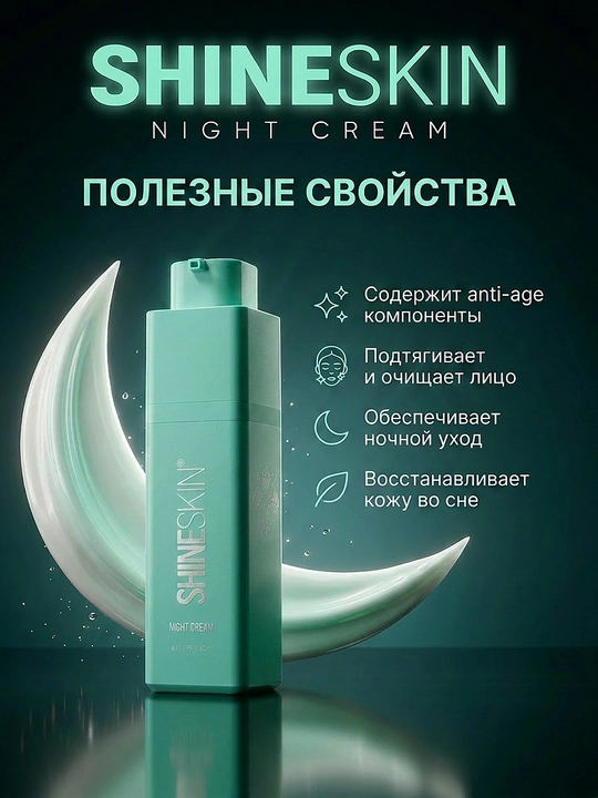 Ночной крем для лица SHINESKIN