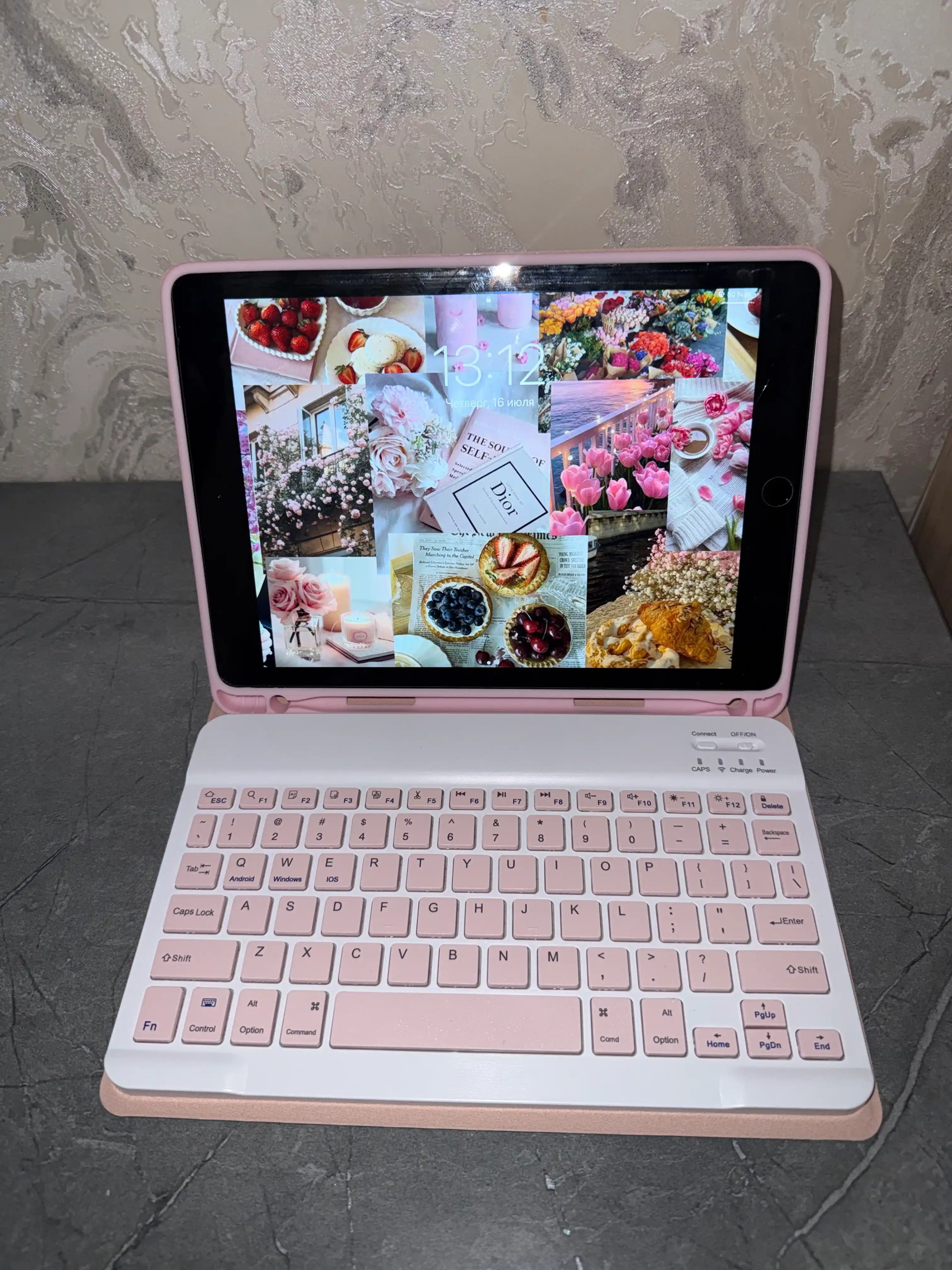 Чехол со съемной Bluetooth-клавиатурой и слотом для стилуса, для разных моделей iPad