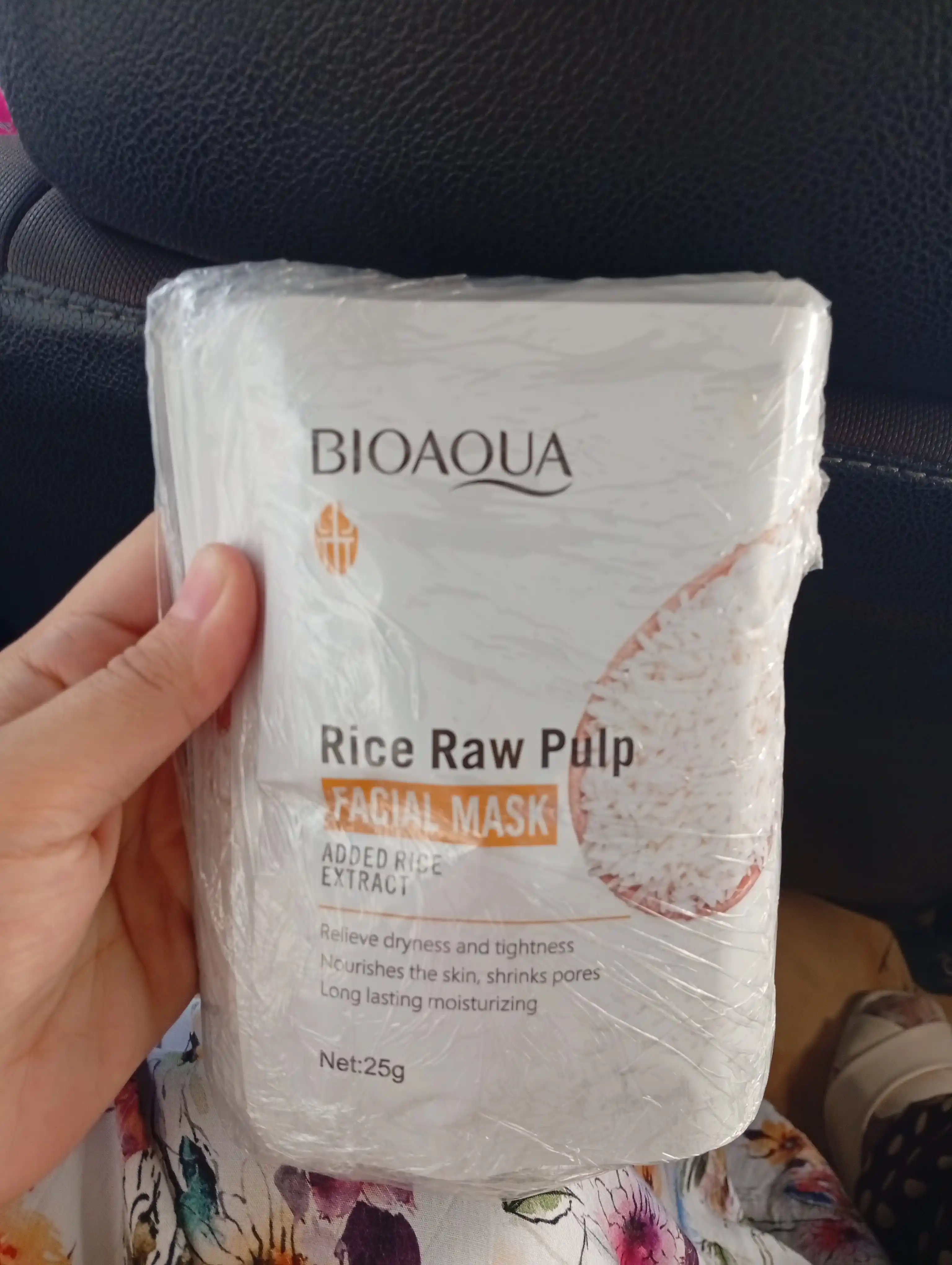 Маска для лица из ткани Bioaqua Rice Raw Pulp Mask с рисовым экстрактом