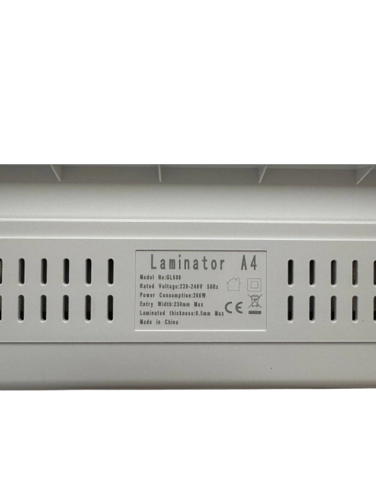 Uy va ofis uchun A4 paketli laminator, GL600 modeli