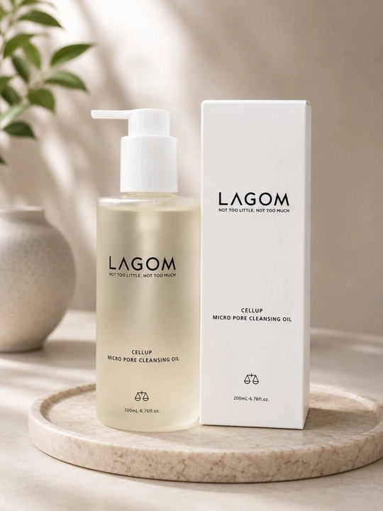 LAGOM Cellup Micro Pore Cleansing Oil 200 ml, yuz uchun tozalovchi moy