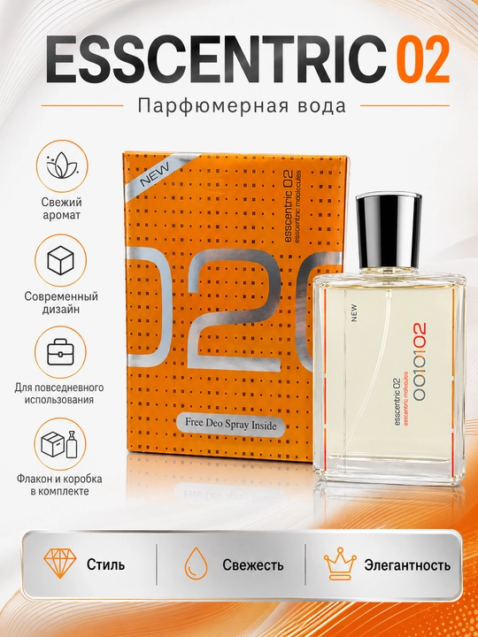 Парфюмерная вода Esscentric 02 с дезодорантом в комплекте - 
