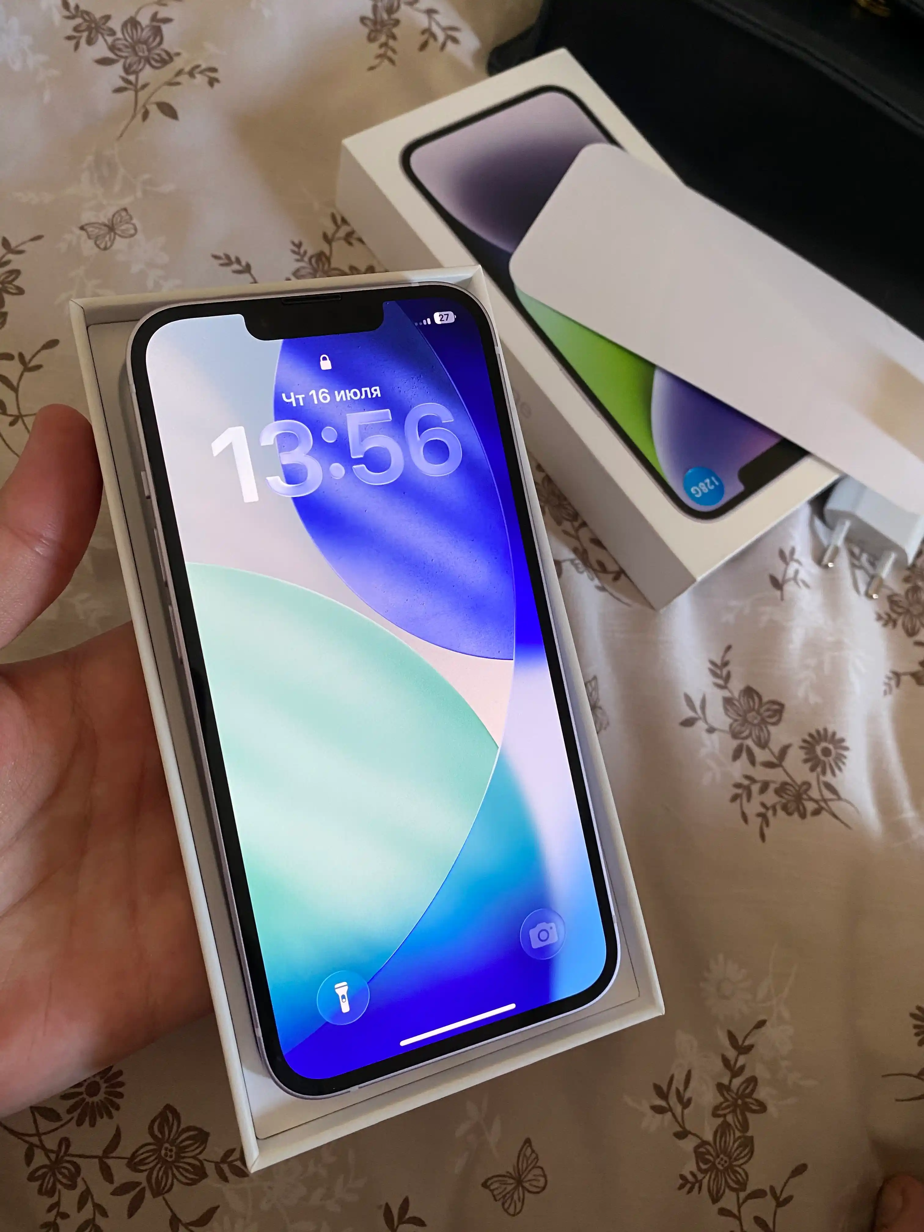 Smartfon Apple iPhone 14, 128/256 GB, SIM+sim, chehol va shisha sovg'a sifatida