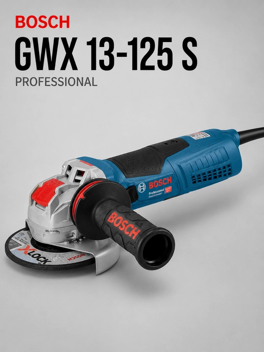 Угловая шлифмашина с регулировкой скорости Bosch GWX 13-125 S (x-lock)  - 
