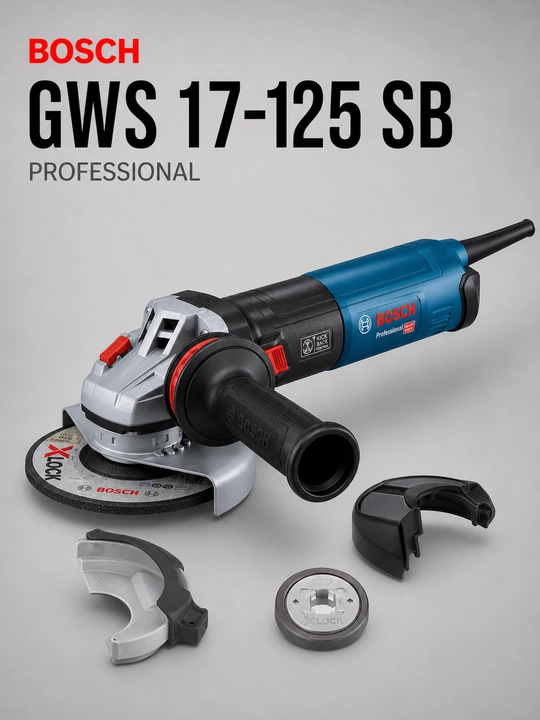 Угловая шлифмашина с регулировкой скорости Bosch GWS 17-125 SB Professional - 