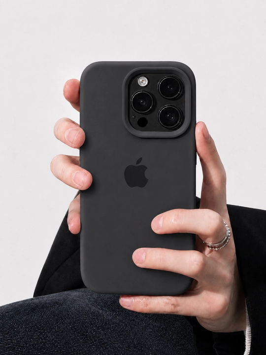 Iphone 17, 16, 15, 14, 13, 12, 11 modellari uchun silikon g'ilof - 
