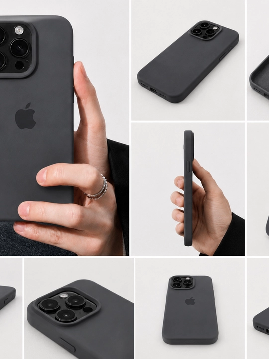 Iphone 17, 16, 15, 14, 13, 12, 11 modellari uchun silikon g'ilof