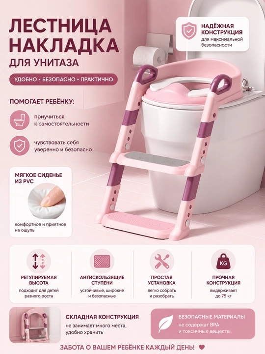 Детское сиденье на унитаз - 