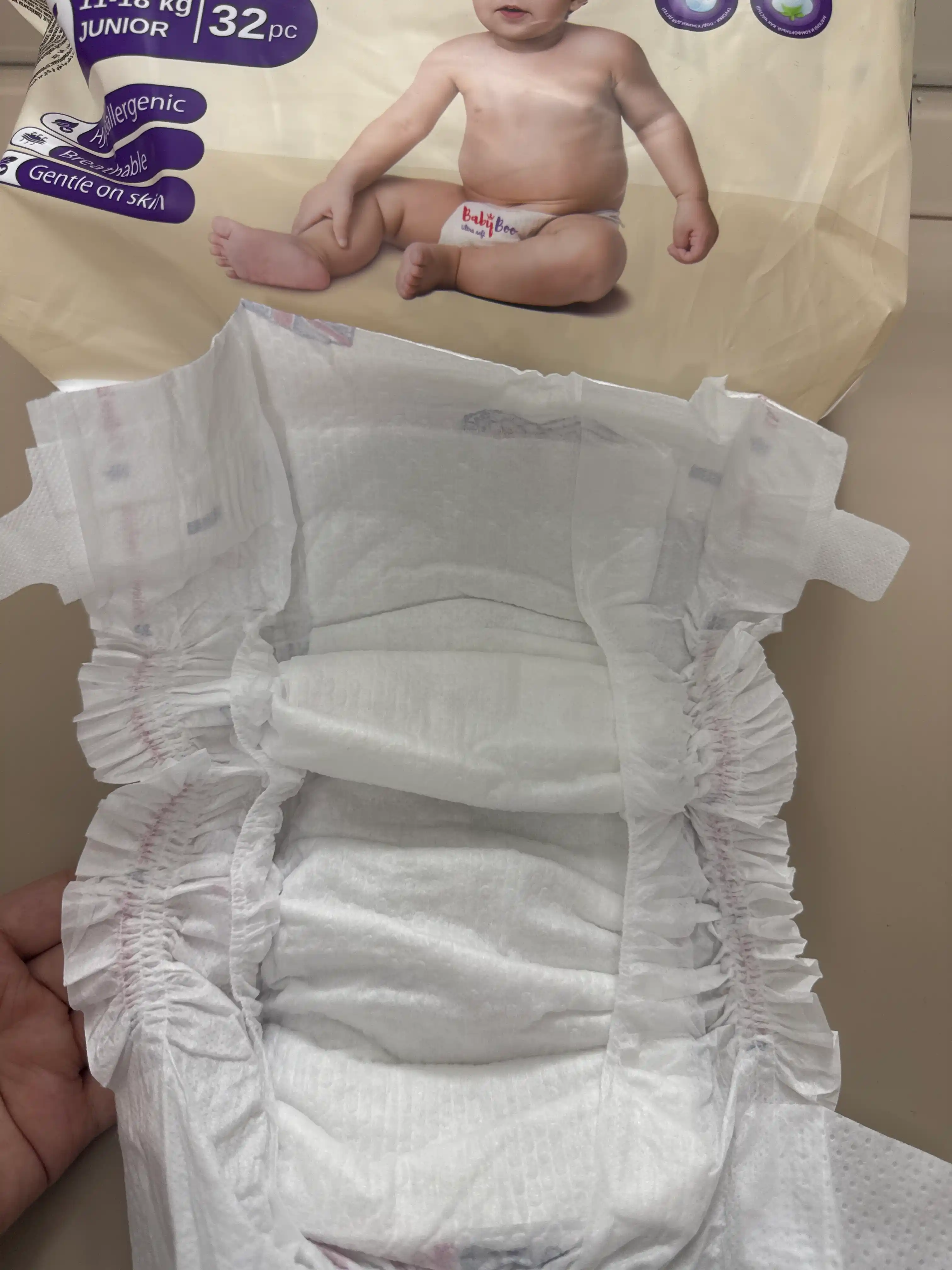 Chaqaloqlar tagliklari BabyBoo UltraSoft №5, 32 dona