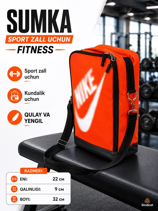 Sport barsetka, yelkaga va qo‘lda olib yuriladigan ixcham sumka - 