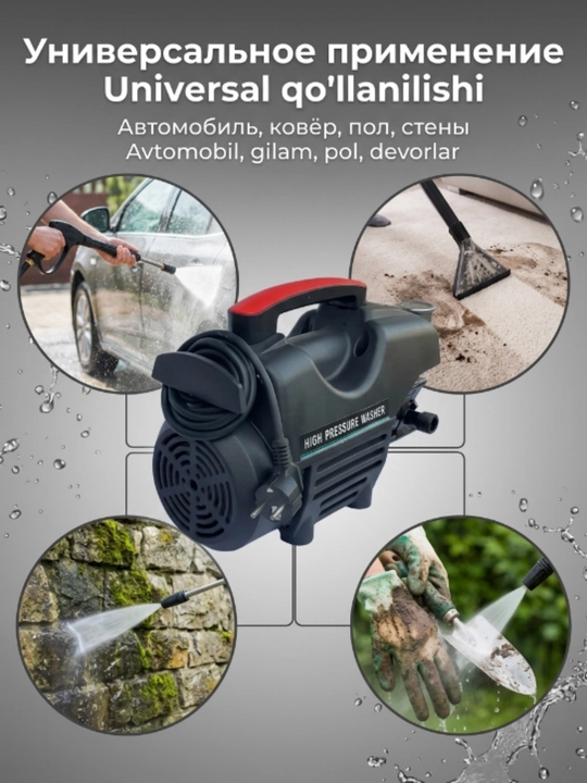 Мойка автомобиля, мойка авто, мойка высокого давления, 1800W/2200W