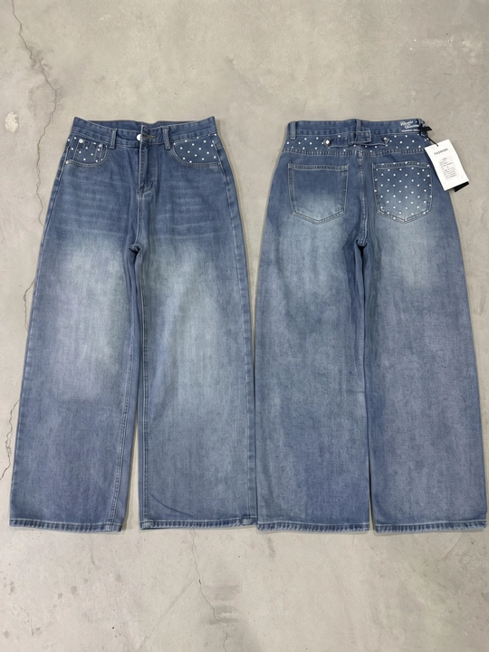 Ayollar baggy jinsi shimlari, keng Y2K, katta o‘lchamli, quvurli