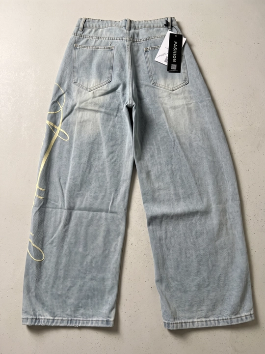 Ayollar baggy jinsi shimlari, keng Y2K, katta o‘lchamli, quvurli