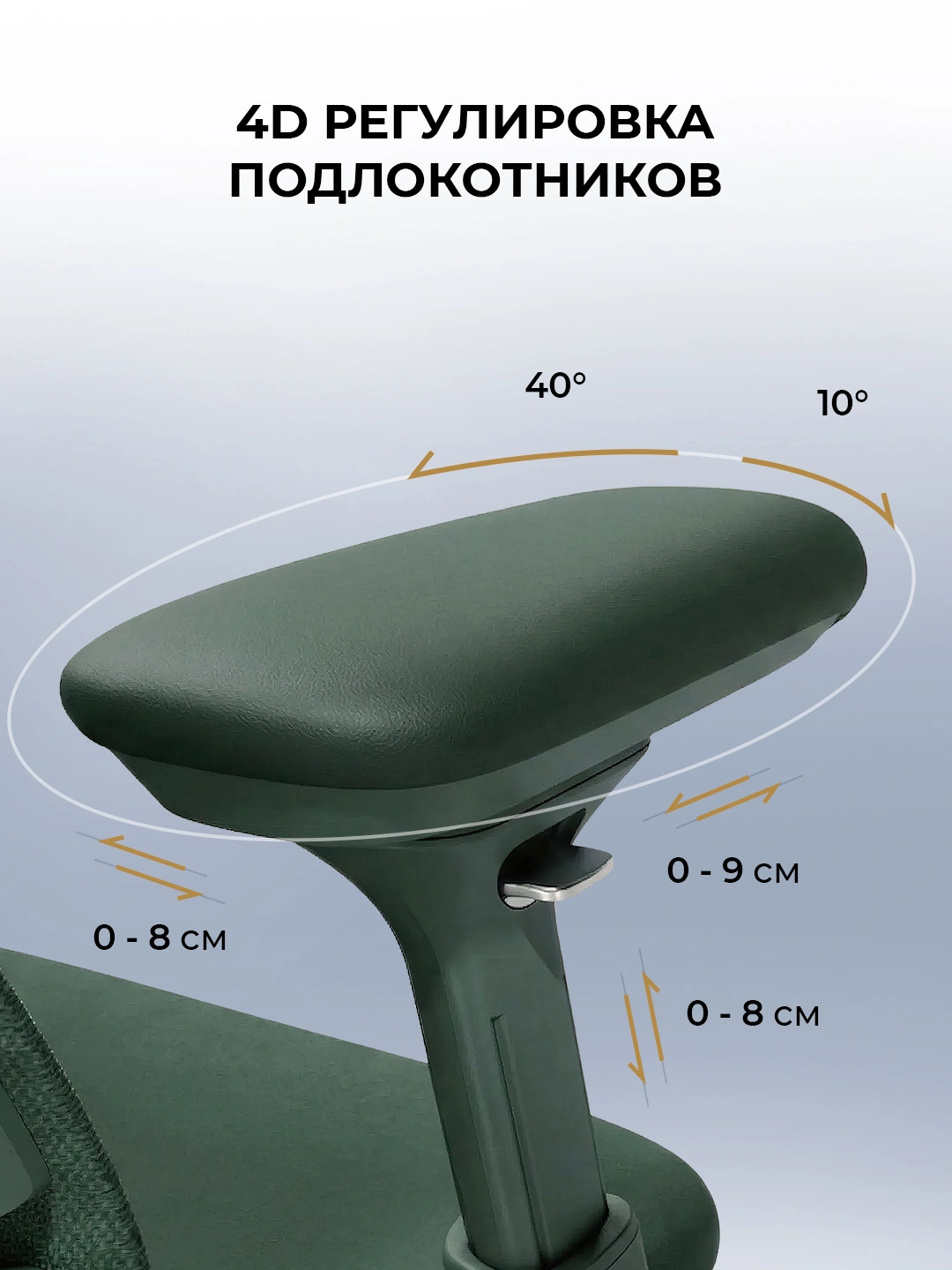 Офисное кресло эргономичное LiberNovo Omni / массаж спины / 4D-подлокотник