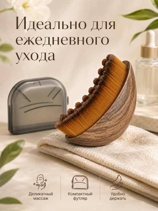 Massaj cho'tkasi, yYuz massajeri – lifting, gua sha va limfa drenaj effekt