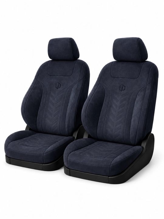 Avtomobil o'rindiq g'ilofi premium velyur universal to'q ko'k