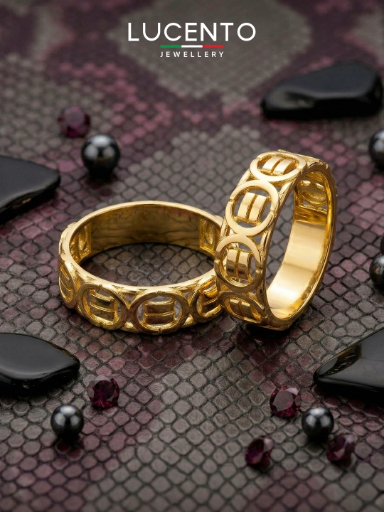 Кольцо LUCENTO JEWELLERY из золота 585 пробы
