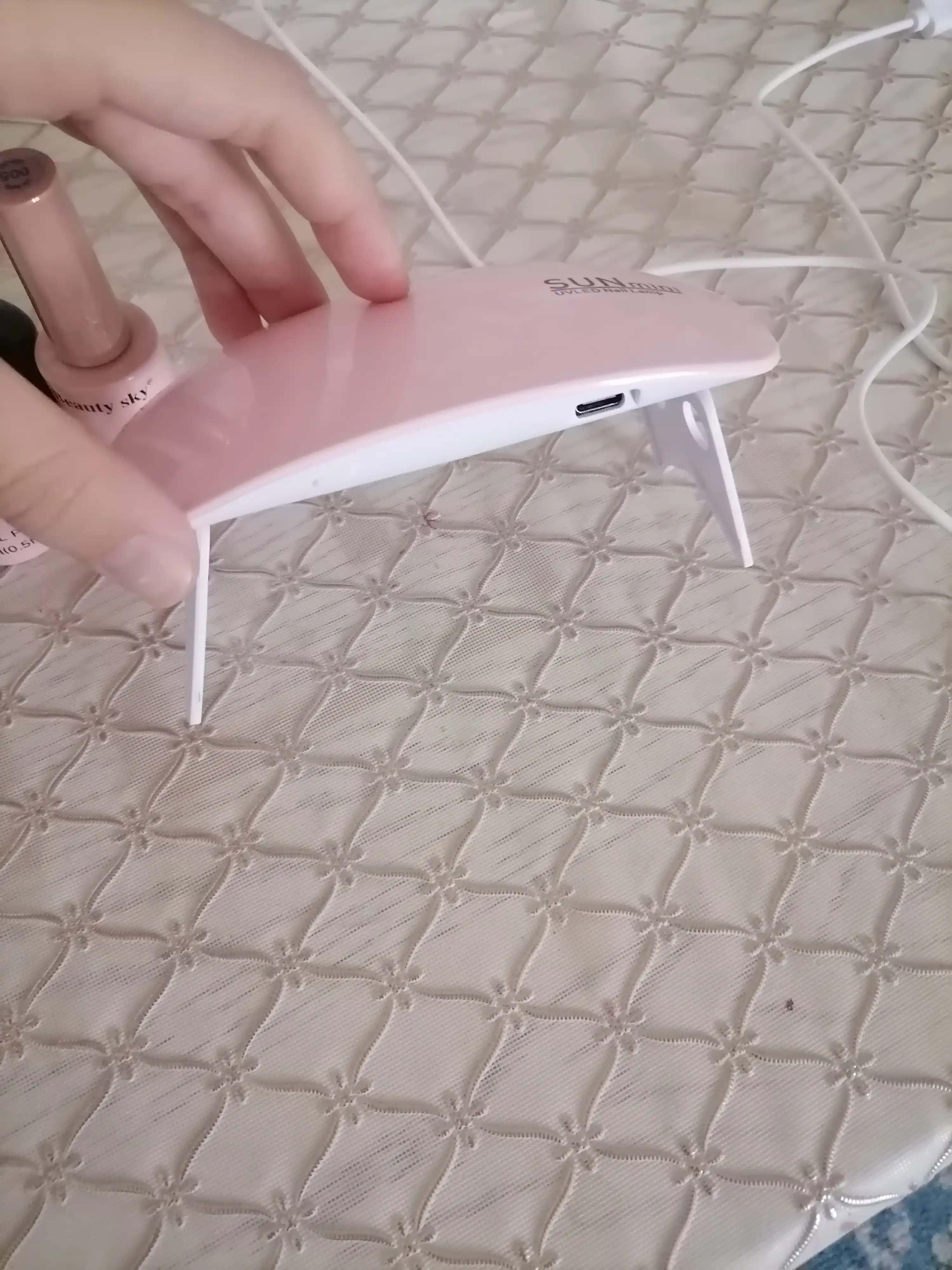Мини LED лампа для ногтей с Type-C USB, портативная сушилка для маникюра и педикюра 