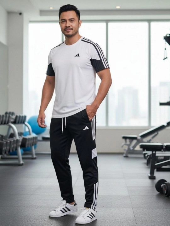 Erkaklar to‘plami - ikki baho, futbolka va shim, 100% paxta - 