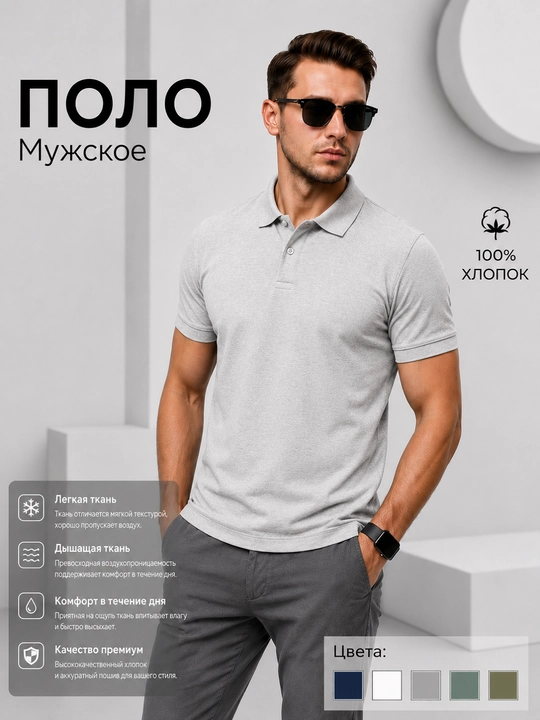 Мужская футболка поло