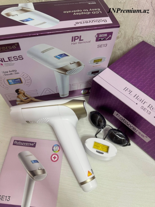 Babyverse Professional fotoepilyator, yuz va tana uchun, sovutish effektiga ega
