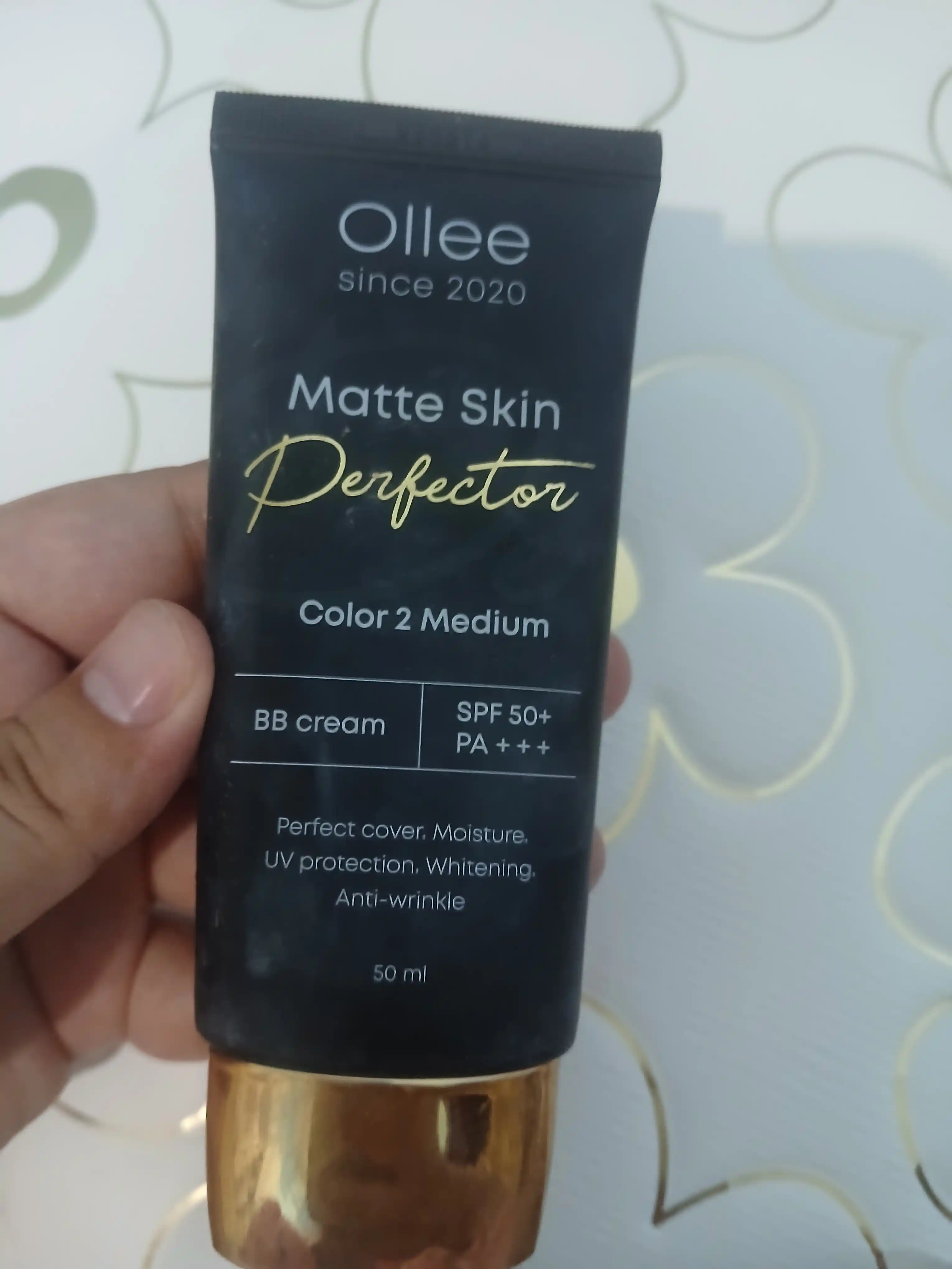 Крем BB для лица OLLEE Matte Skin Perfector матирующий SPF50+ для ровного тона, 50 мл
