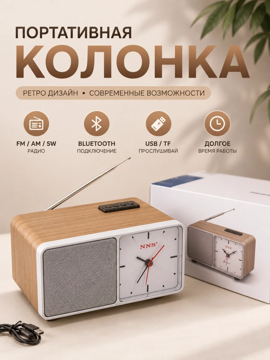 Karnay, radiokarnay, FM radio, retro bluetooth radiokarnay, simsiz karnay - 