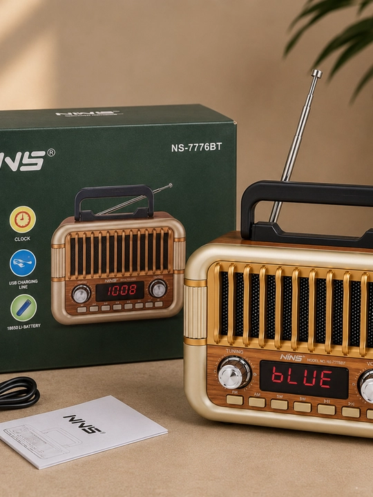 Karnay, radiokarnay, FM radio, retro bluetooth radiokarnay, simsiz karnay