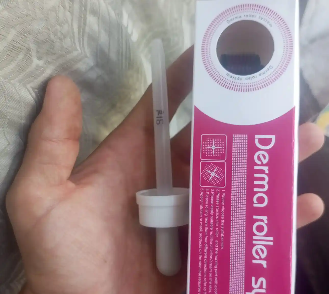 Soch va soqol o'stirish uchun minoksidil 5%, 60 ml, mezaroller, pipetka 