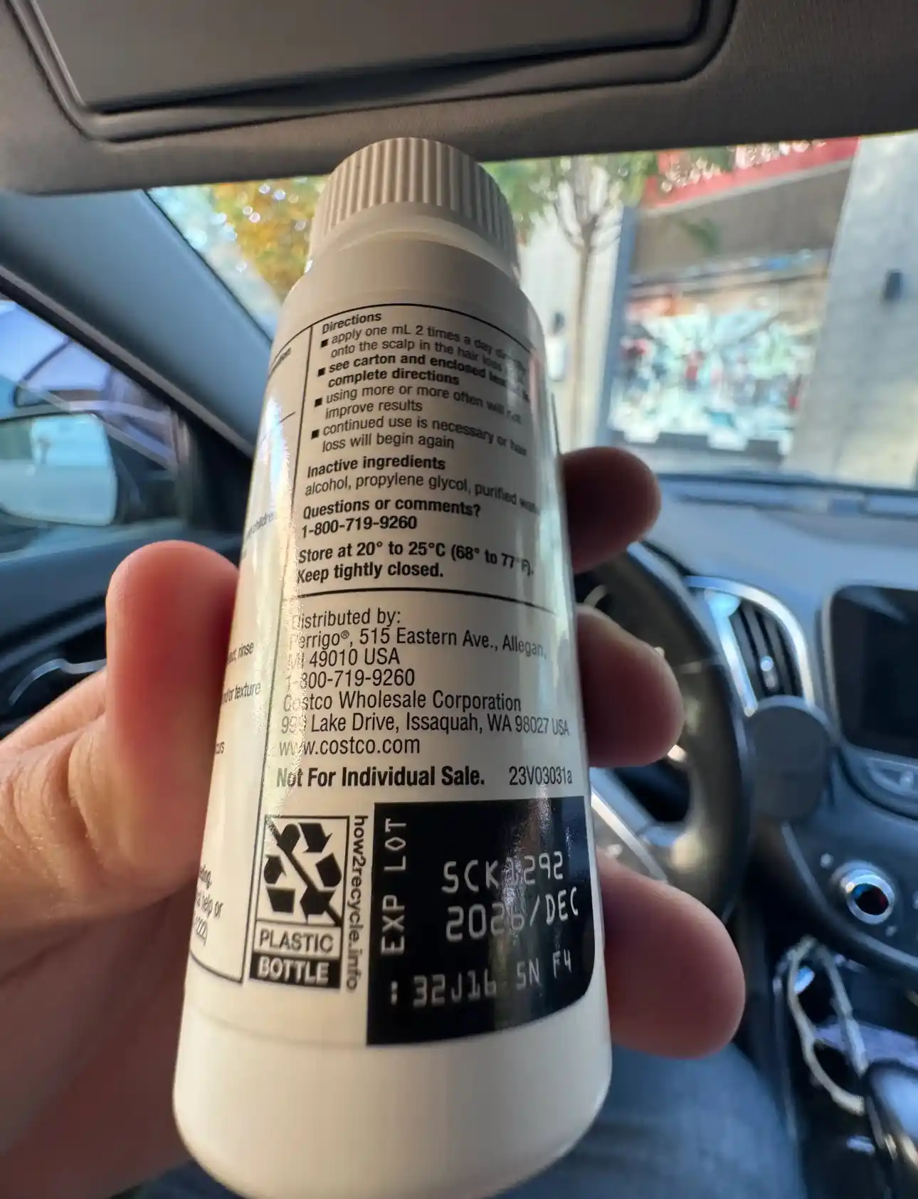 Soch va soqol o'stirish uchun minoksidil 5%, 60 ml, mezaroller, pipetka 