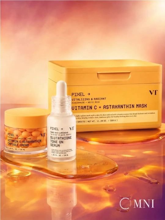 Тканевые маски для лица VT Cosmetics набор, PDRN, витамин С, ретинол, коллаген, пептиды