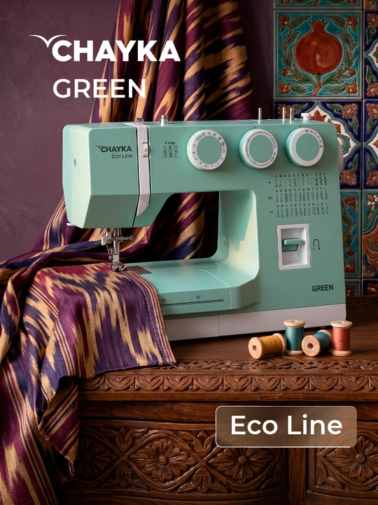 Швейная машина CHAYKA GREEN, 40 швейных операций - 
