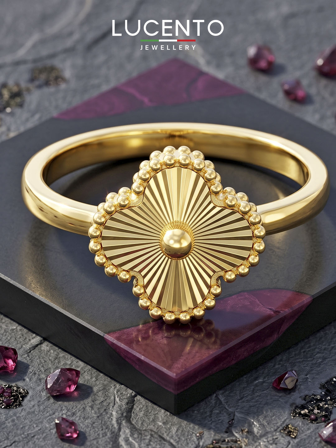 Золотое кольцо LUCENTO JEWELLERY 585 пробы