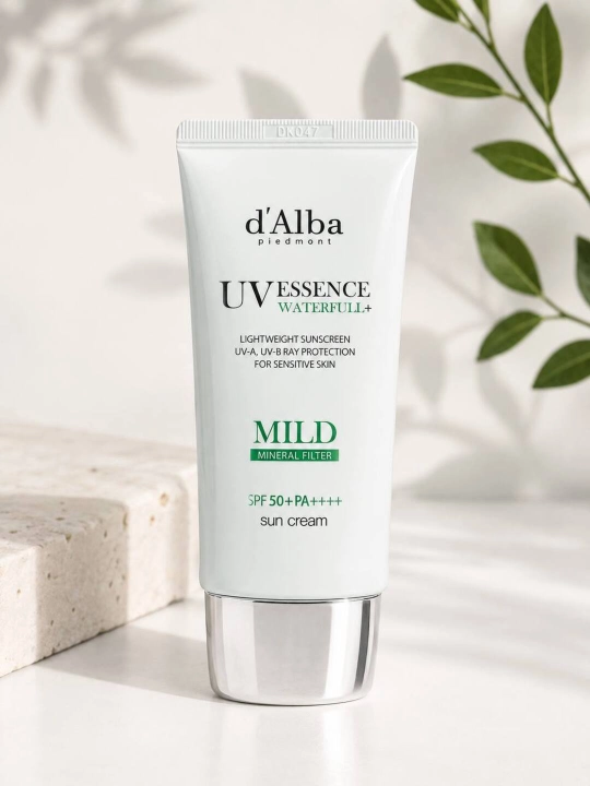 D’AlbaSPF50+ PA++++ — Mineral filtrlarga ega quyoshdan himoyalovchi krem, 50 ml