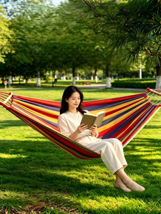 Gofun 2 kishilik sayohat hamagi 260×150, tayoqchali, 250 kg, qizil/ko‘k - 