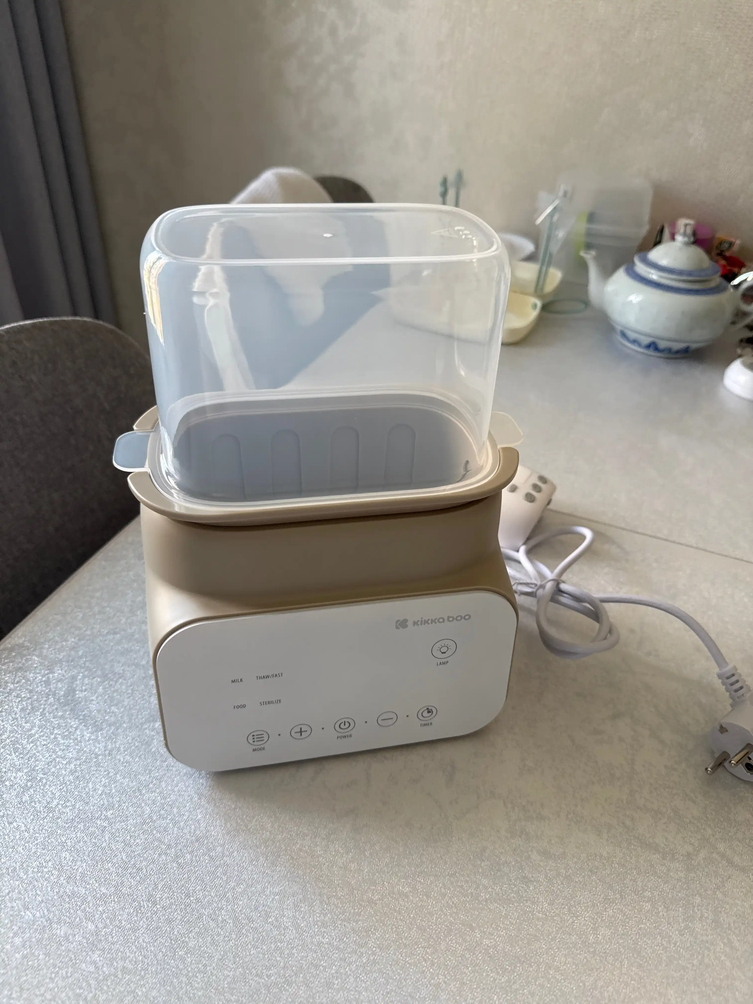 KikkaBoo Handy 4 tasi 1 da shishacha isitkich, tez isitish, sterilizatsiya, muzdan tushirish