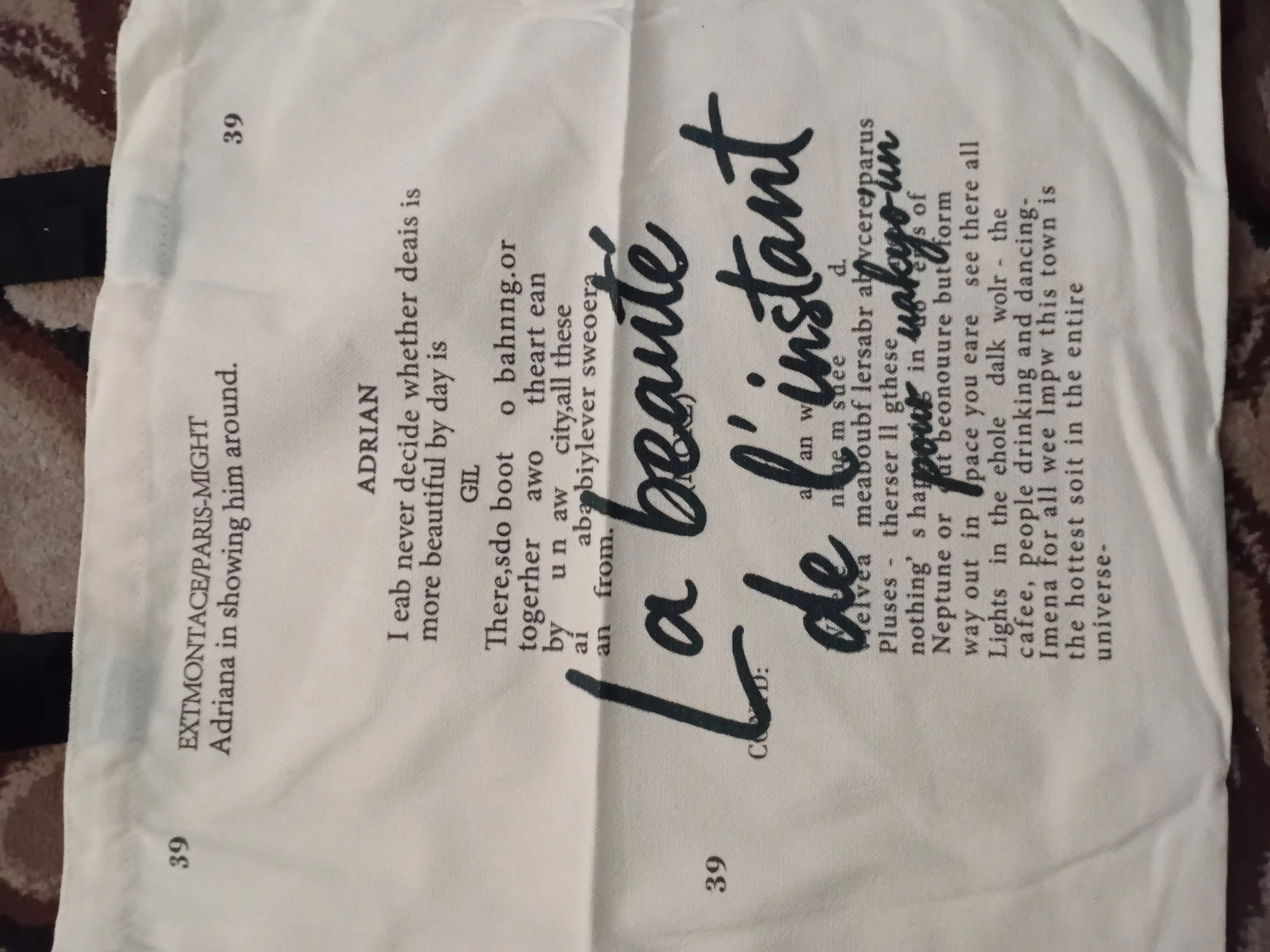 Ayollarning kundalik shopper sumkasi, yelka ustida, 37 * 33 sm