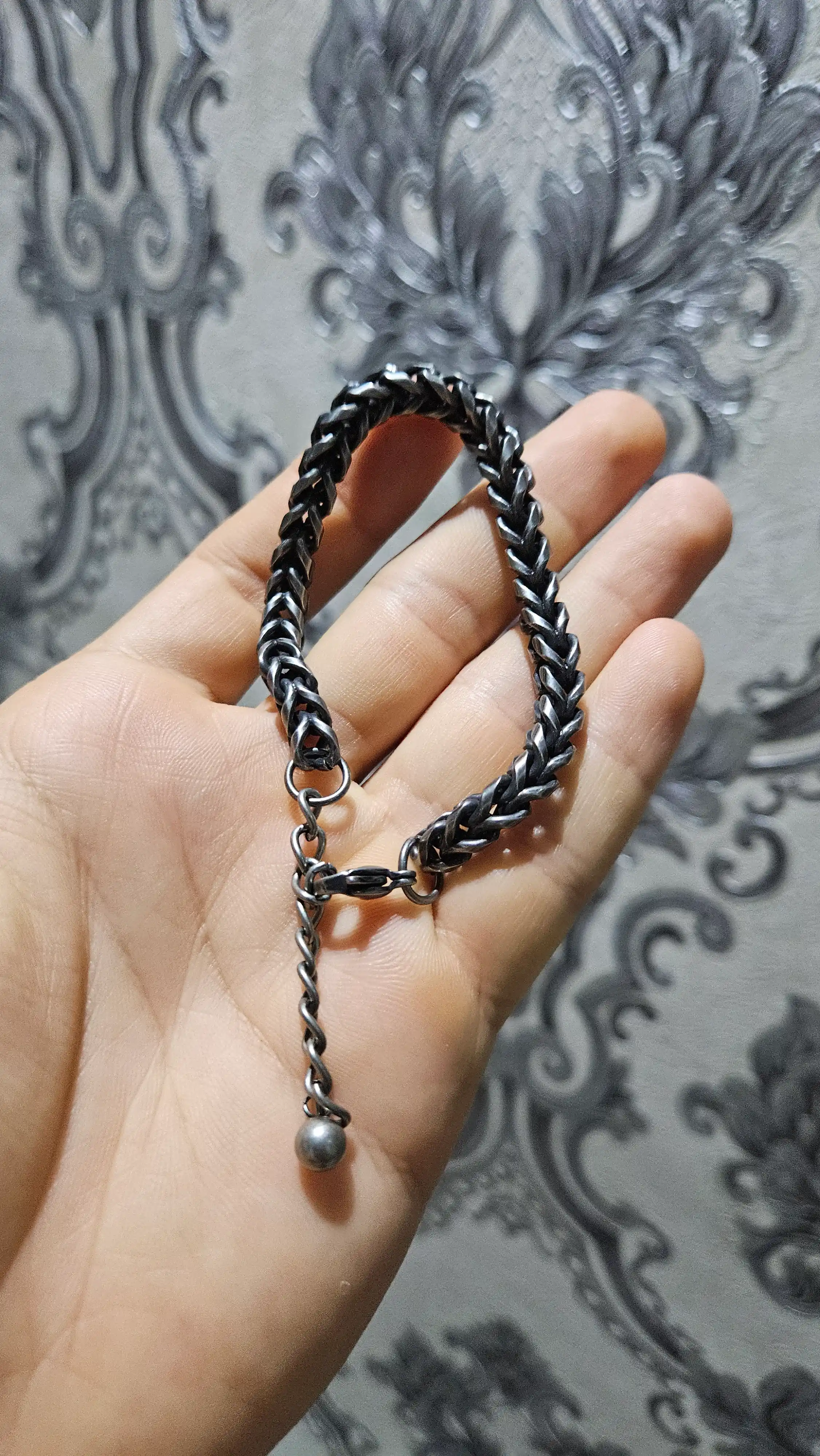 Cuban Link zanglamaydigan po‘latdan erkaklar bilaguzugi