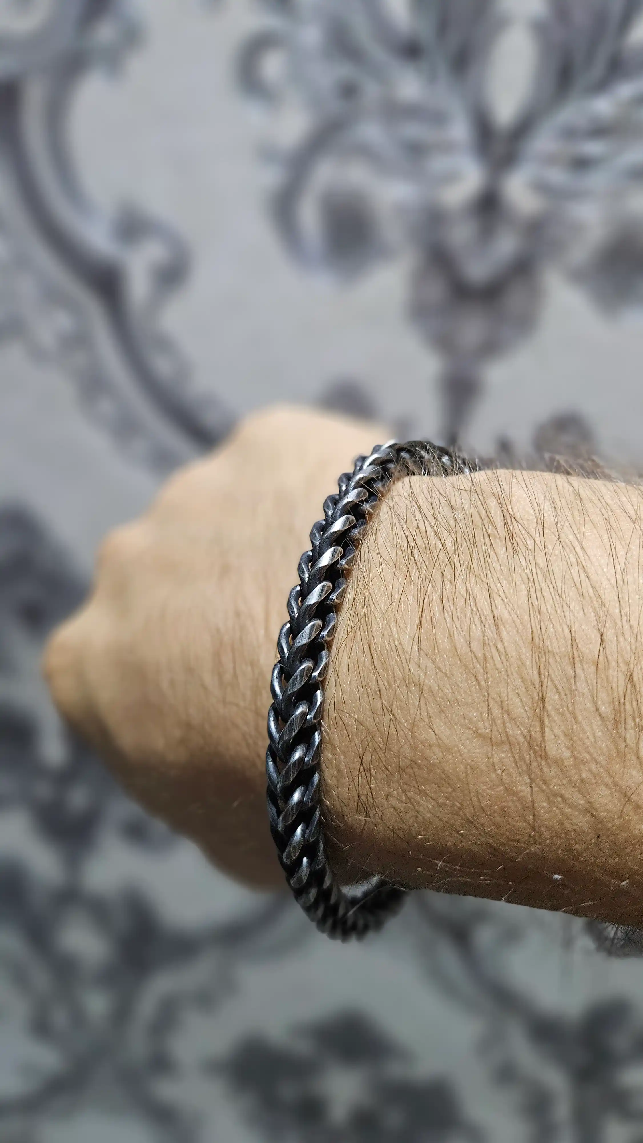 Cuban Link zanglamaydigan po‘latdan erkaklar bilaguzugi