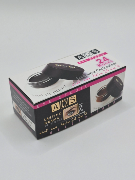 ADS Eye Studio 24H suvga chidamli gel ko‘z layneri, 3 g - 