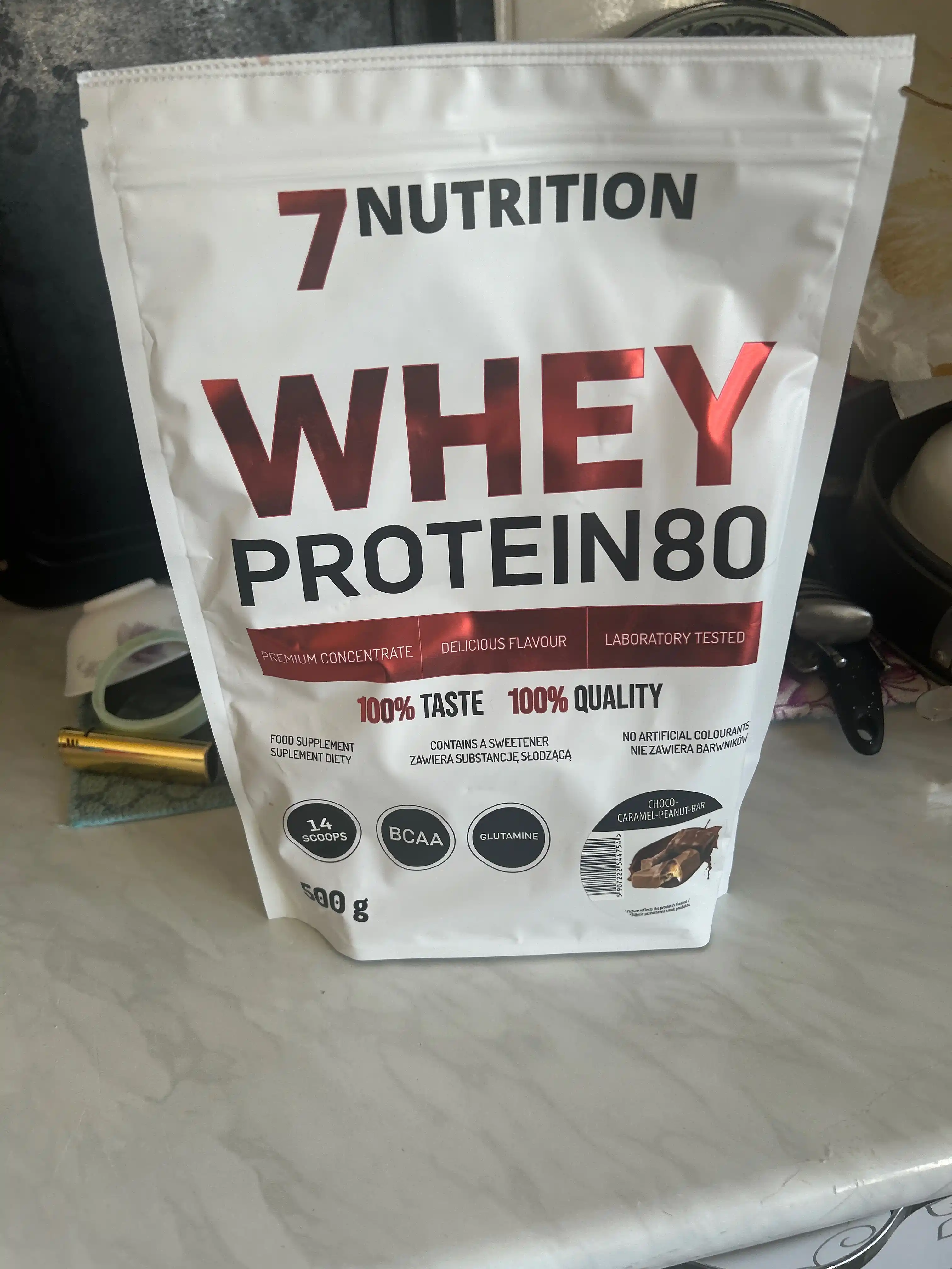 7Nutrition Whey Protein 80 500 г, сывороточный протеин 27 г белка в порции