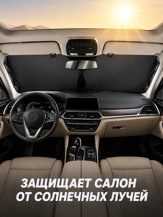 Зонтик для машины, шторка для авто на лобовое стекло, 145×80/140×70 см